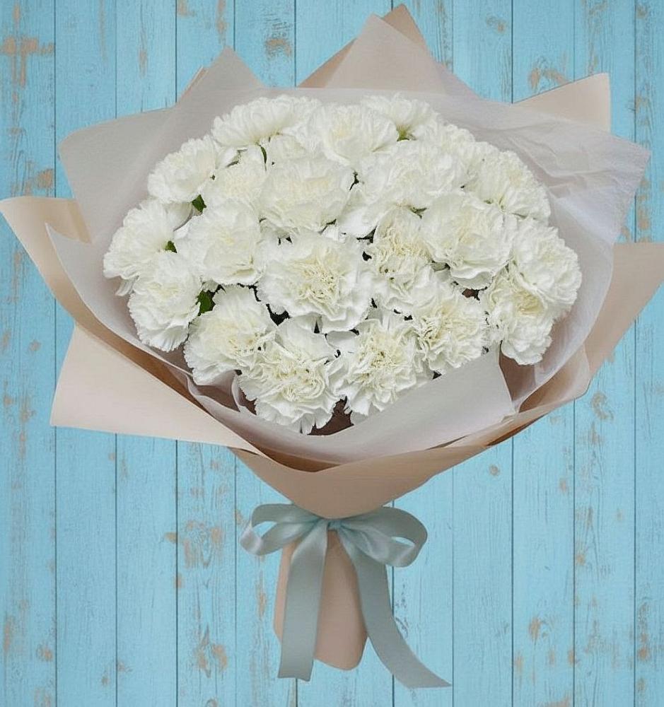 Букет цветов из: Гвоздики в Старокучергановке