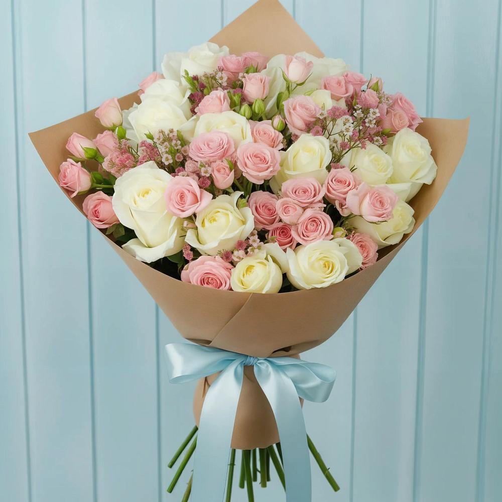 Букет цветов из: Розы в Старокучергановке