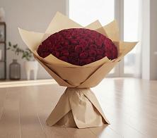 Букет 101 Красная роза в Старокучергановке
