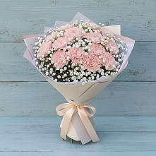 Букет цветов из:  Гвоздики в Старокучергановке