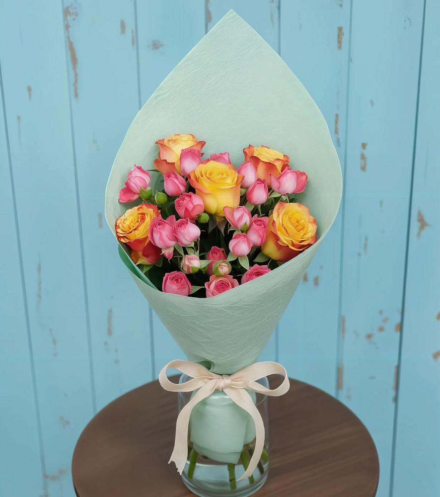 Букет цветов из: Розы в Старокучергановке