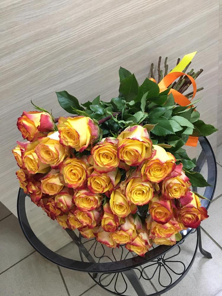 Букет Желтые розы в Старокучергановке