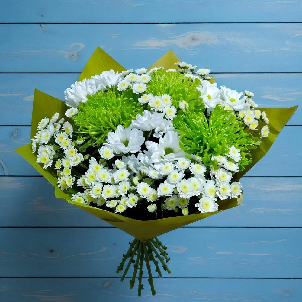 Букет цветов из: Хризантемы в Старокучергановке