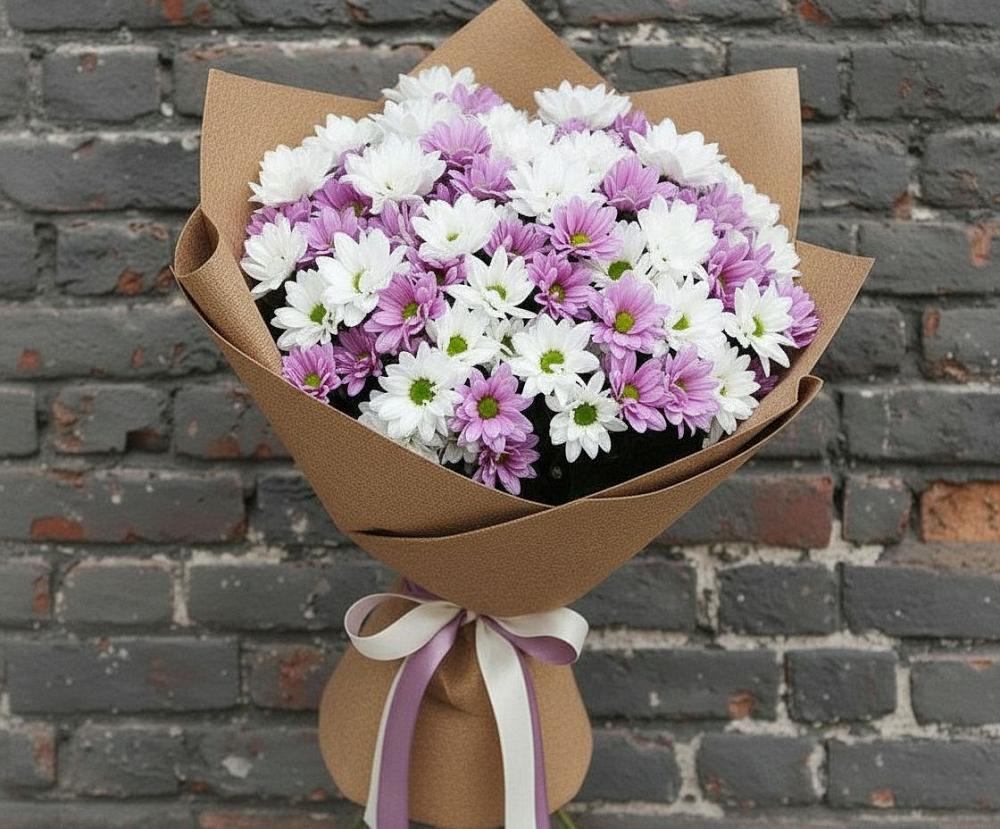Букет цветов из: Хризантемы в Старокучергановке