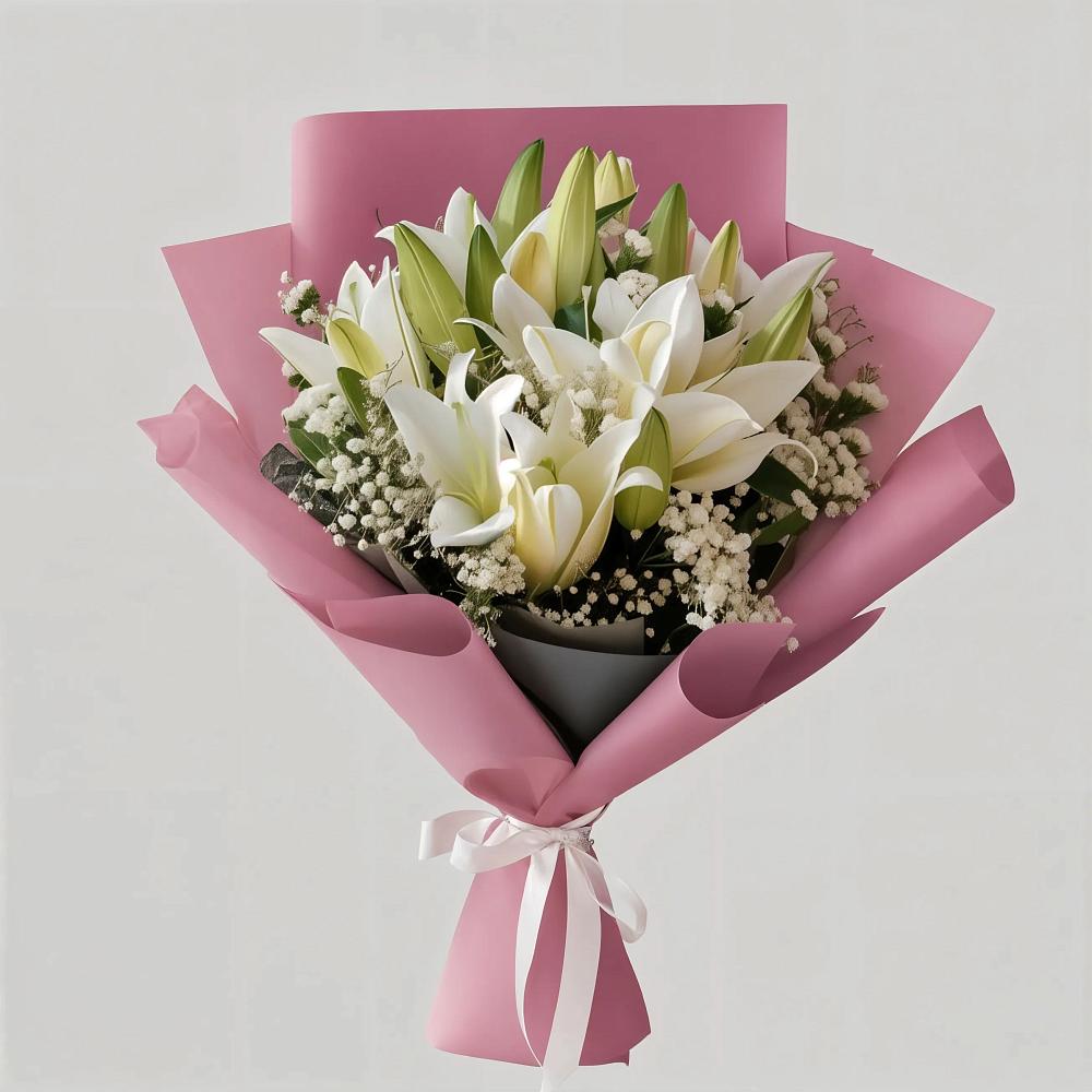 Букет цветов из: Лилии в Старокучергановке