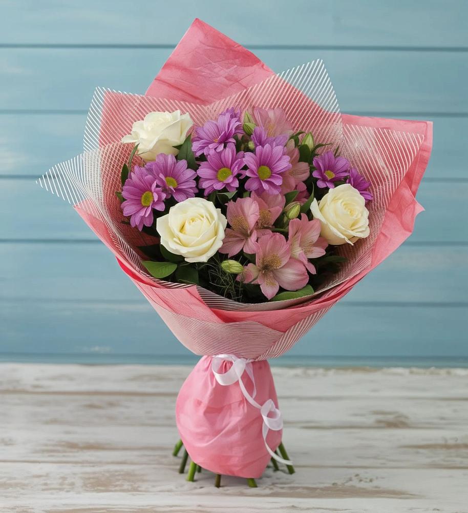 Букет цветов из: Герберы в Старокучергановке